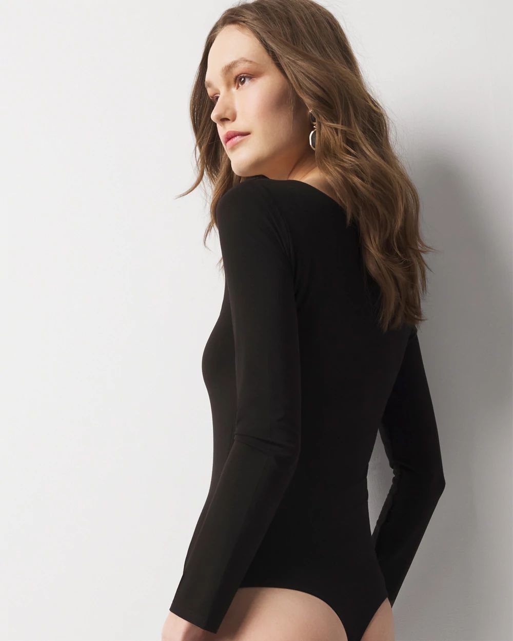 カットソー(長袖/七分) wool layered body suits black 1 Amazon.com: Full Bodysuit Womens Long Sleeve Bodysuit One Piece